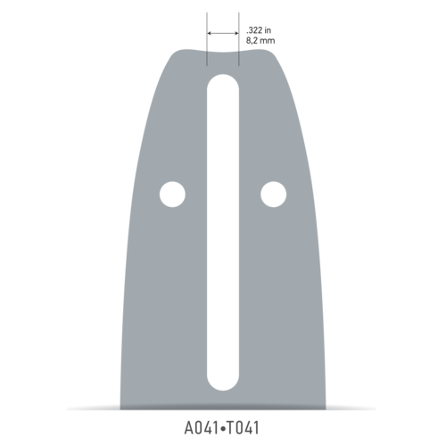 140SDEA041 Oregon Double Guard Chainsaw Bar 14" 3/8 .050