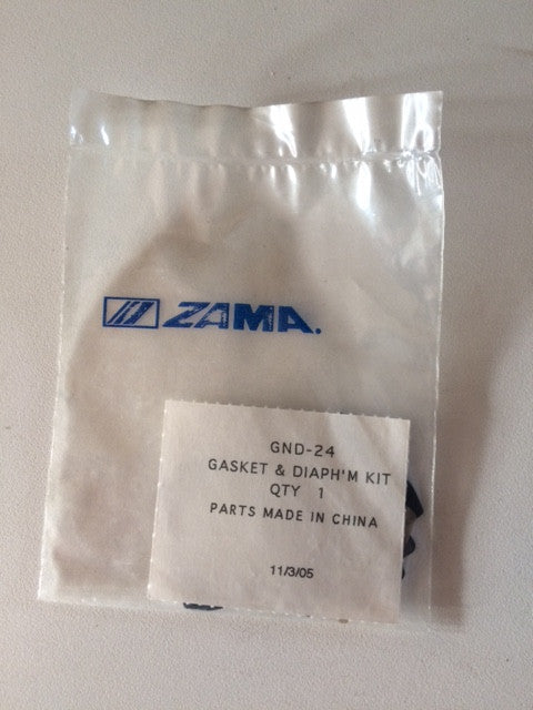 GND-24 Zama GASKET & DIAPHRAGM KIT