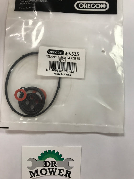 49-325 Oregon Carburetor Gasket Kit replaces Honda 16010-ZE1-812
